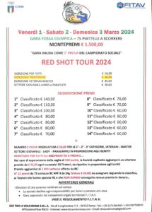 RED SHOT TOUR 1-2-3 MARZO 2024